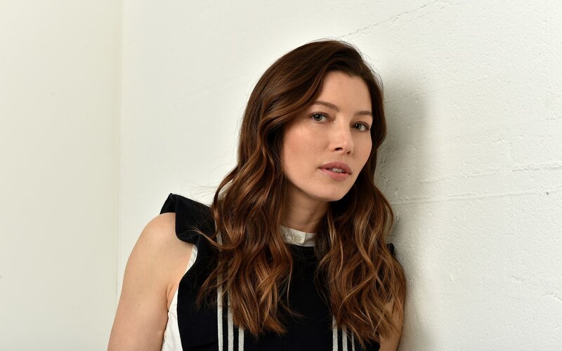Woman with Brown Hair — White, Neutral, Photograph, Wall
