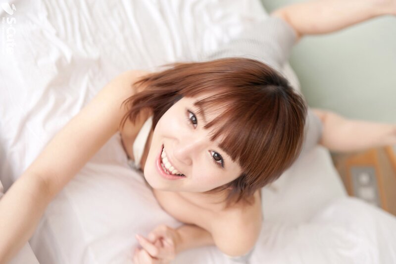 Woman with Brown Hair — White, Relaxed, Photograph, Bed
