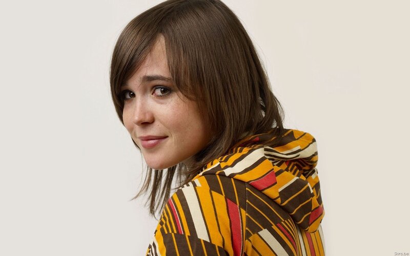 Woman with Brown Hair — Yellow, Neutral, Photograph, Hoodie, Brown Hair, White Background