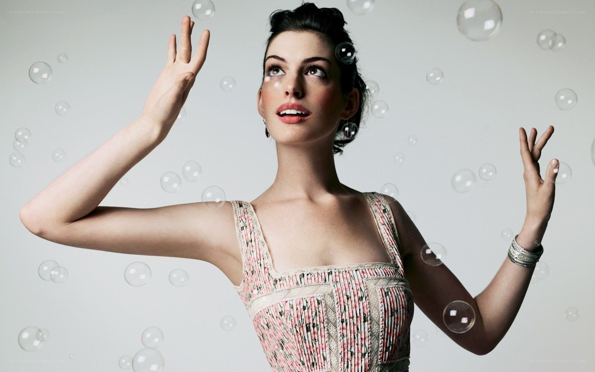 woman with bubbles