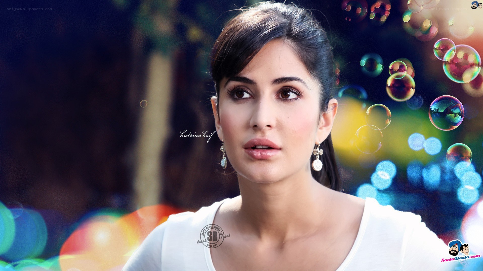 woman with bubbles background