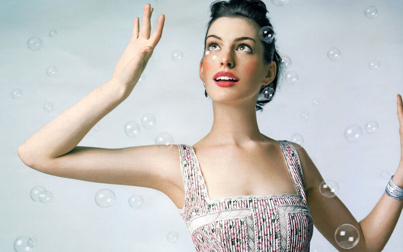 Woman with Bubbles — White