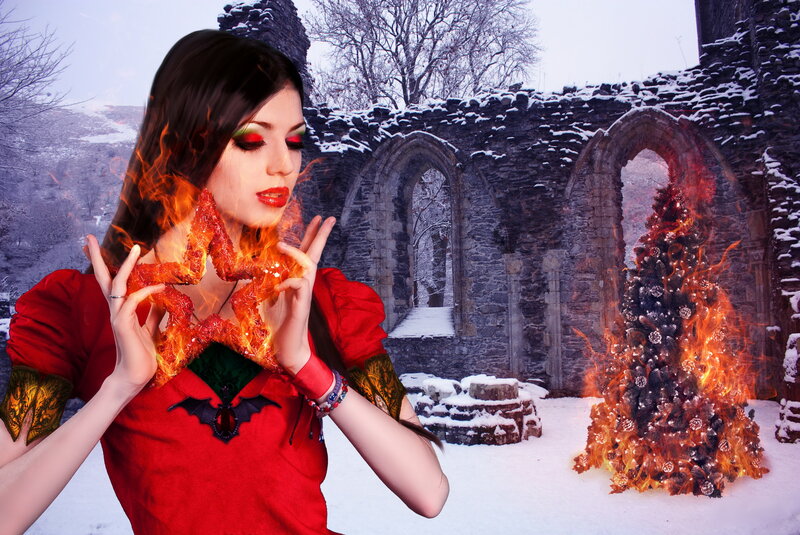 Woman with Burning Star