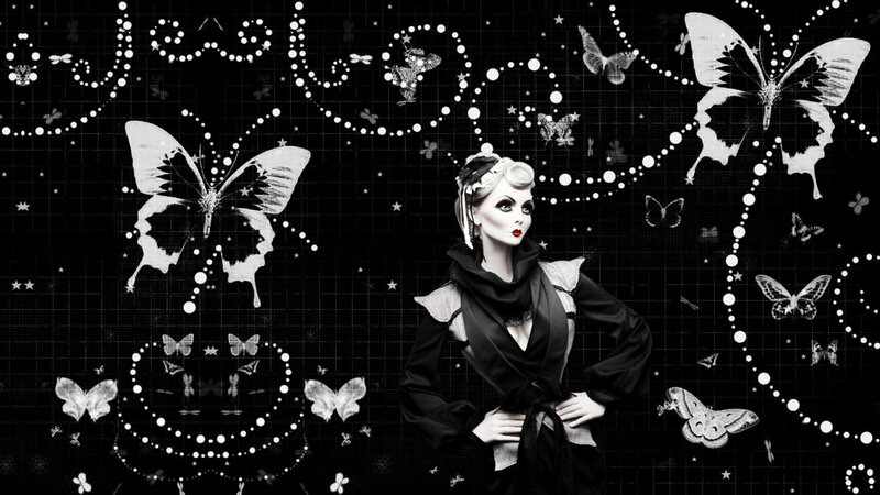 Woman with Butterfly Art