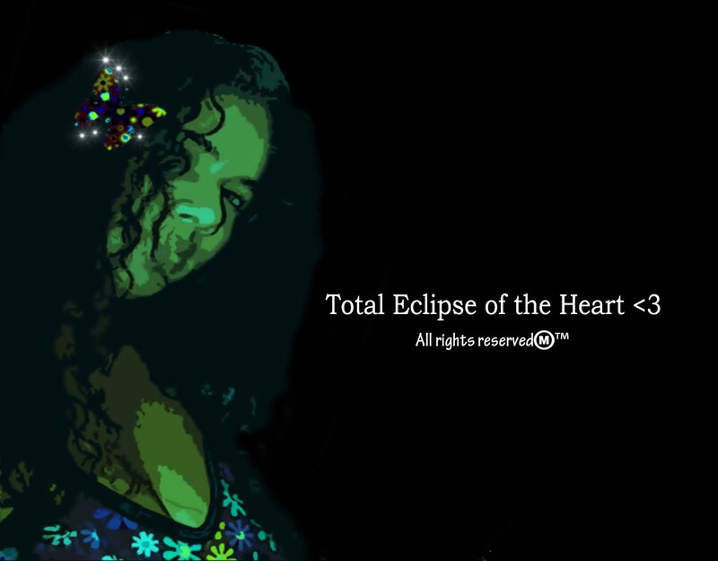 Woman with Butterfly — Black, Dramatic, Night, Digital Art, Text