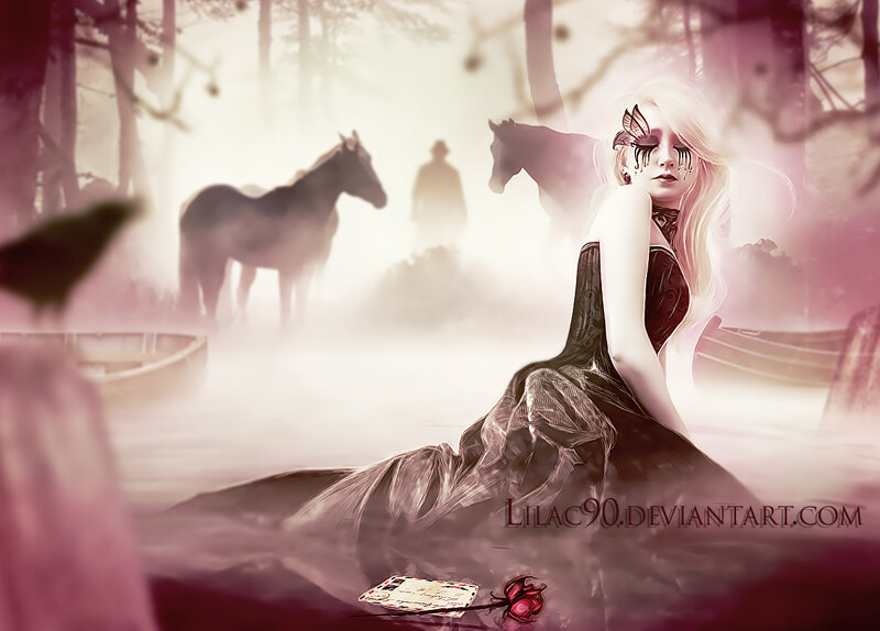 Woman with Butterfly Mask — Pink