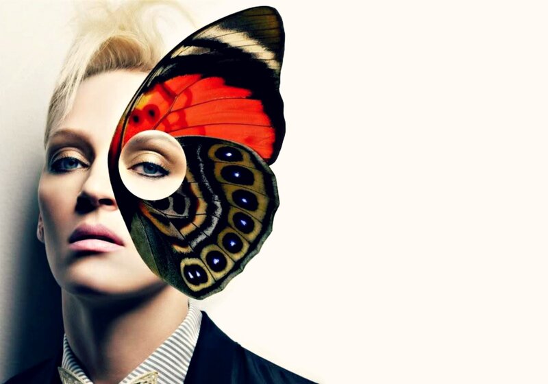 Woman with Butterfly Wing