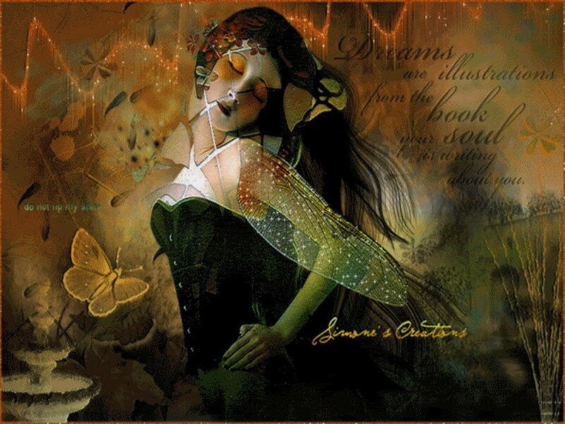 woman with butterfly wings