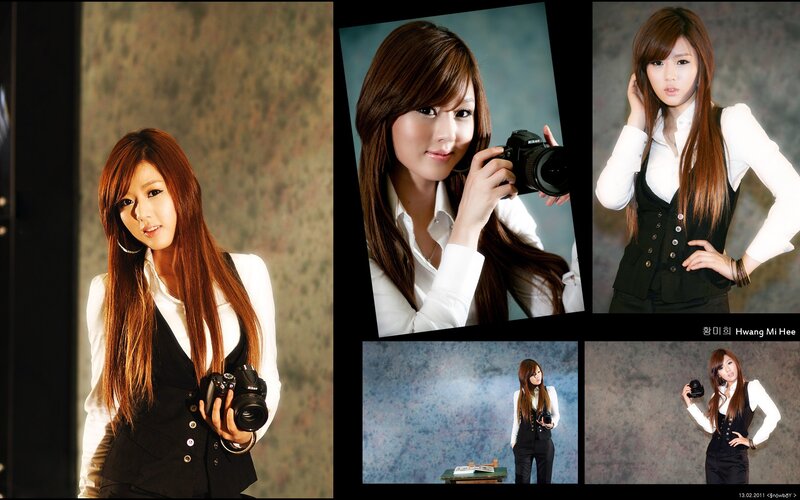 woman with camera photoshoot
