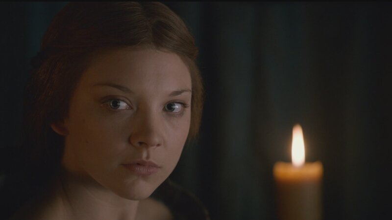 Woman with Candle — Brown, Dramatic