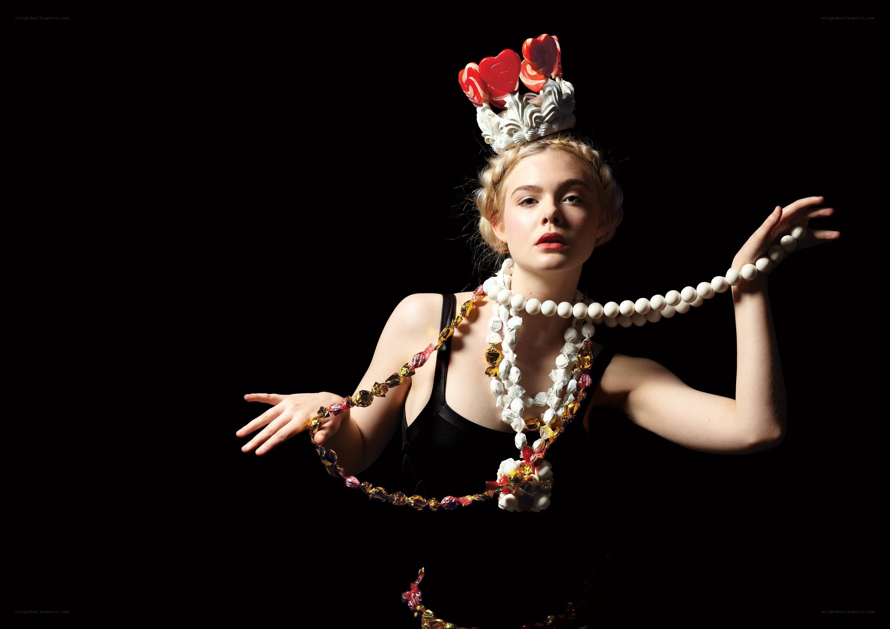 woman with candy crown