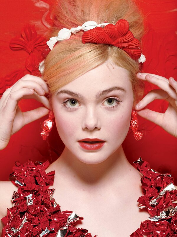 woman with candy-themed accessories