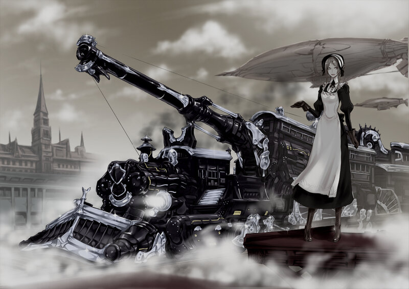 Woman with Cannon