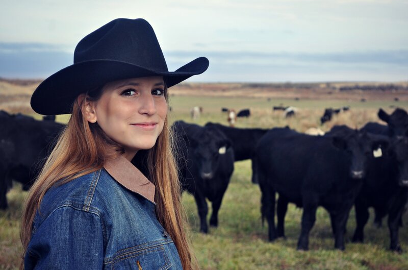 Woman with Cattle
