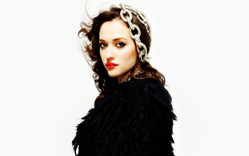 woman with chain headpiece
