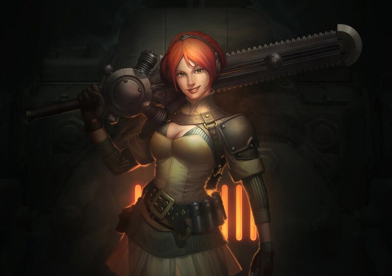 Woman with Chainsaw Weapon