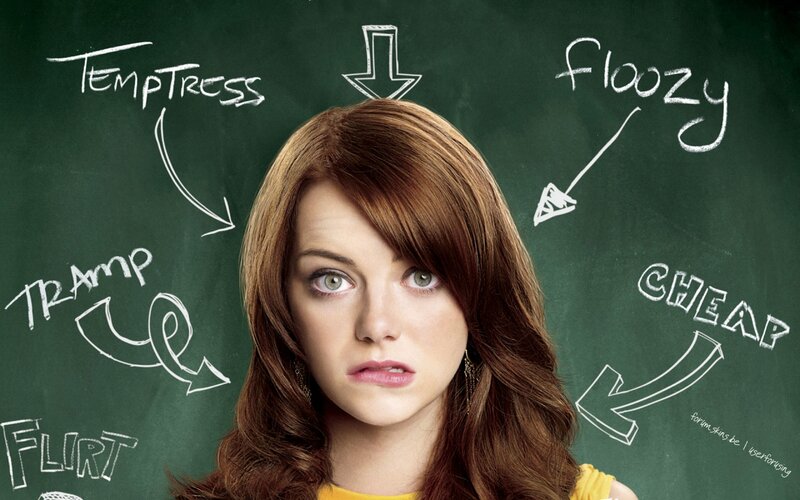 woman with chalkboard background