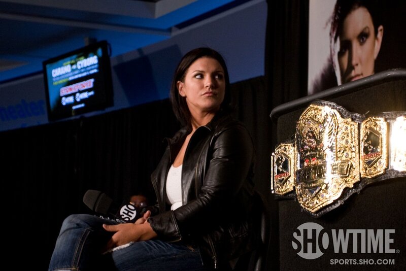woman with championship belt