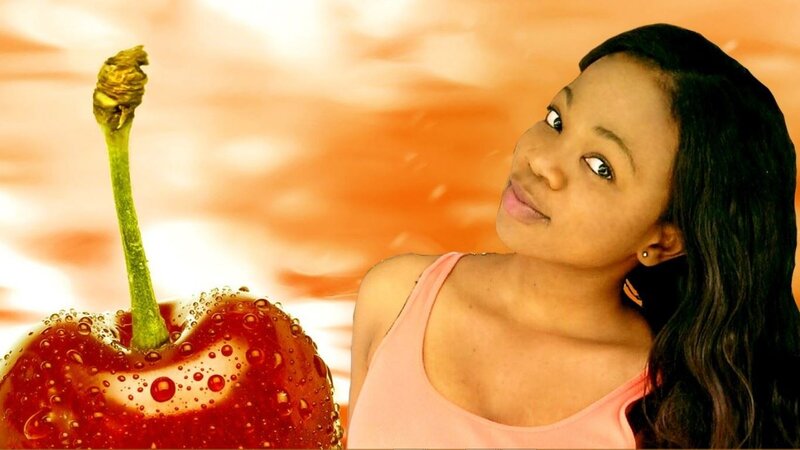 Woman with Cherry — Red