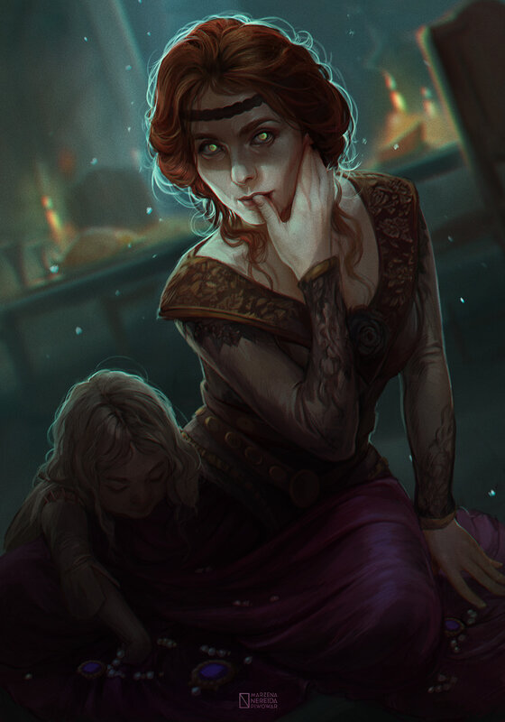 Woman with Child Sitting