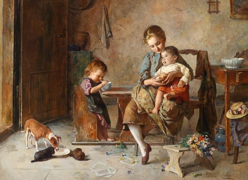Woman with Children