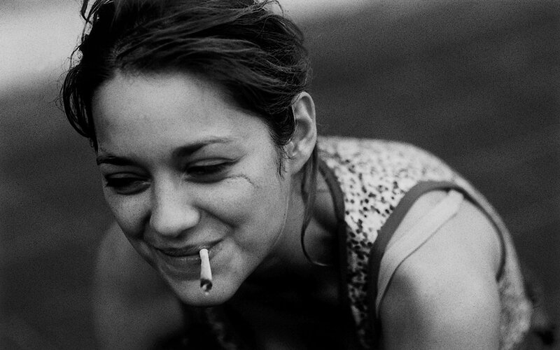 Woman with Cigarette — Black, Contemplative