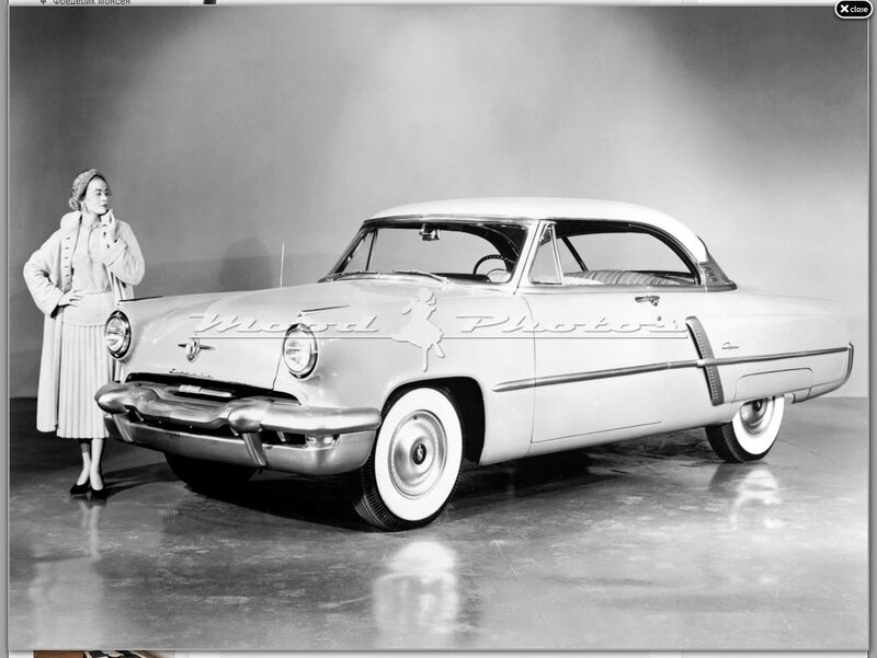 Woman with classic car