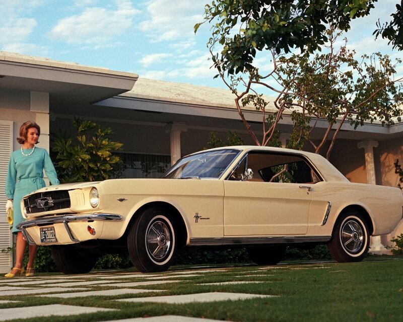 Woman with Classic Car — Cream