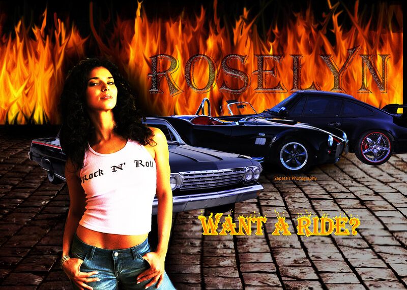 Woman with Classic Cars
