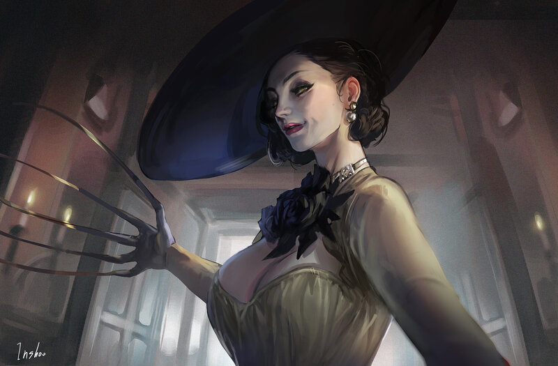 Woman with Clawed Glove — Black