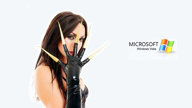 Woman with Clawed Gloves — Black