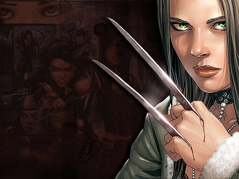 Woman with Claws — Black, Dramatic, Manga