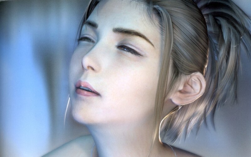 woman with closed eyes