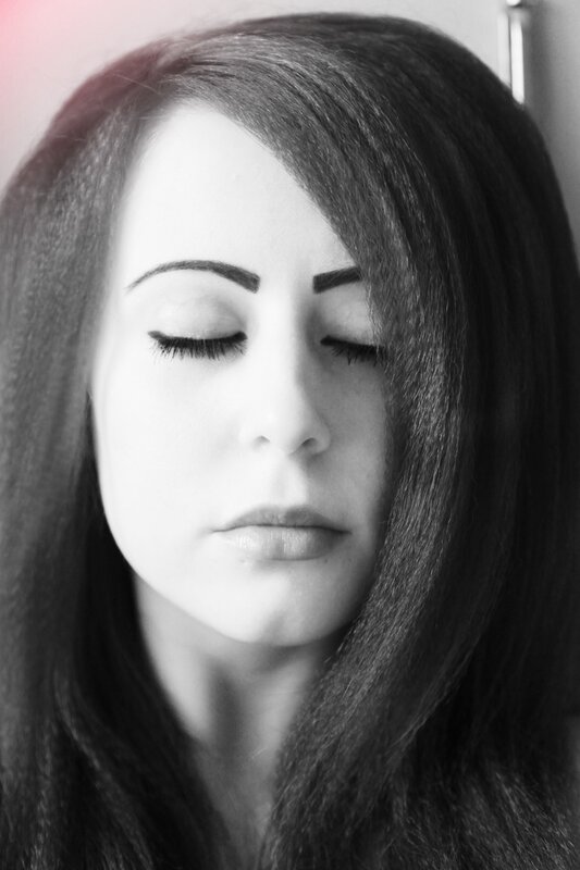 woman with closed eyes