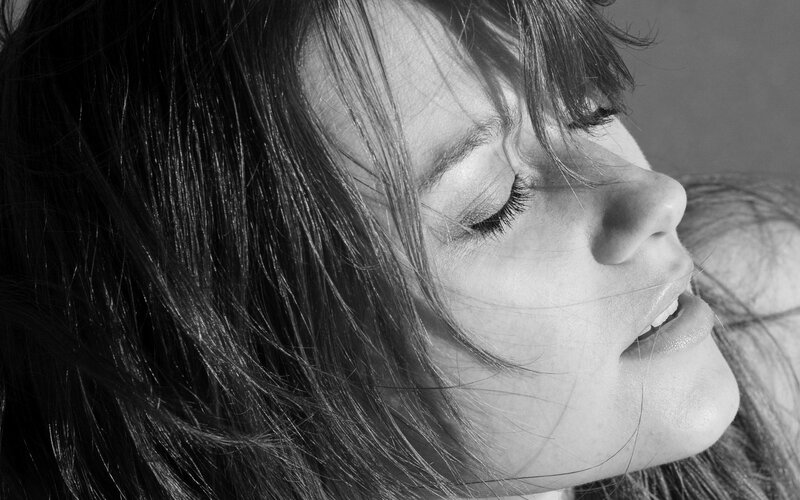 Woman with Closed Eyes — Serene