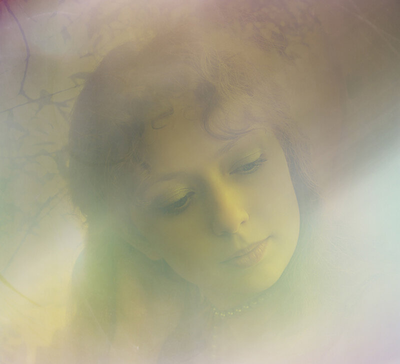 Woman with Closed Eyes — Yellow