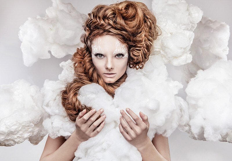 Woman with Cloud Costume