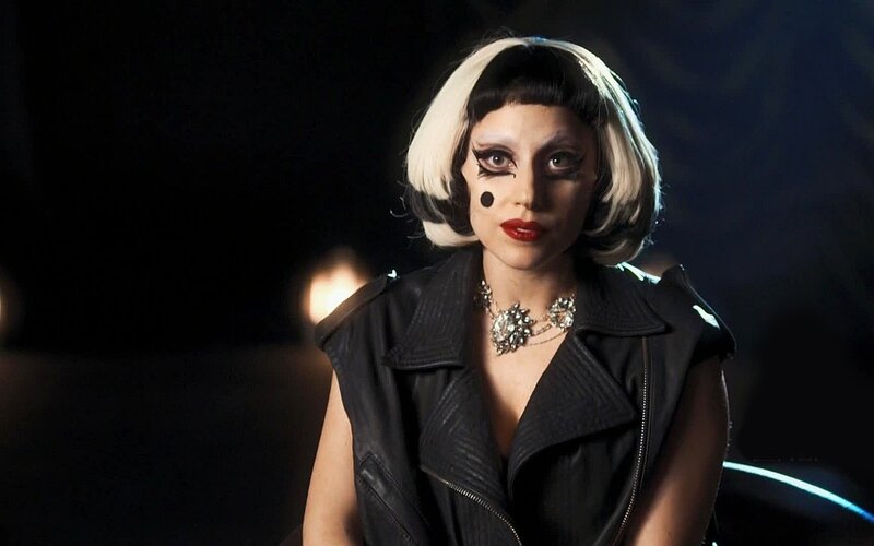 Woman with Clown Makeup — Black