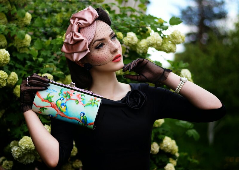 Woman with Clutch Purse