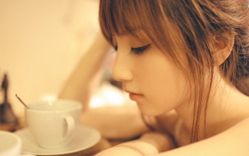 woman with coffee cup