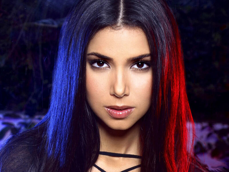 Woman with Colored Hair