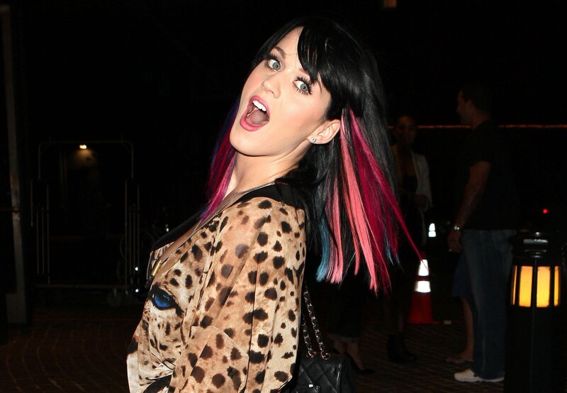 Woman with Colorful Hair — Black, Dramatic