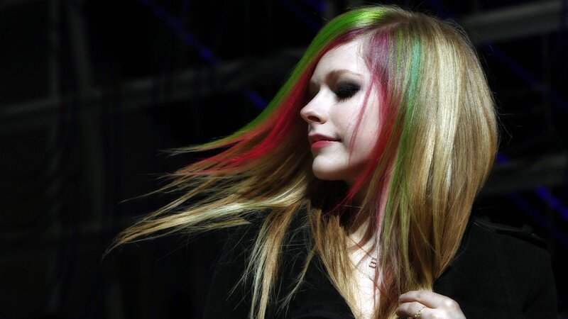 Woman with Colorful Hair — Blonde, Dramatic, Photograph