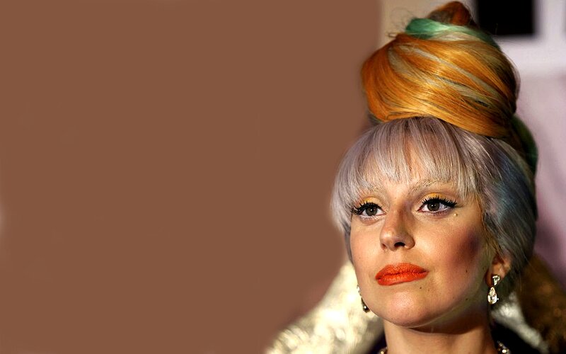 Woman with Colorful Hair — Brown, Dramatic