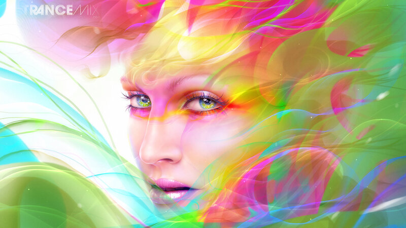 Woman with Colorful Hair — Pink, Vibrant