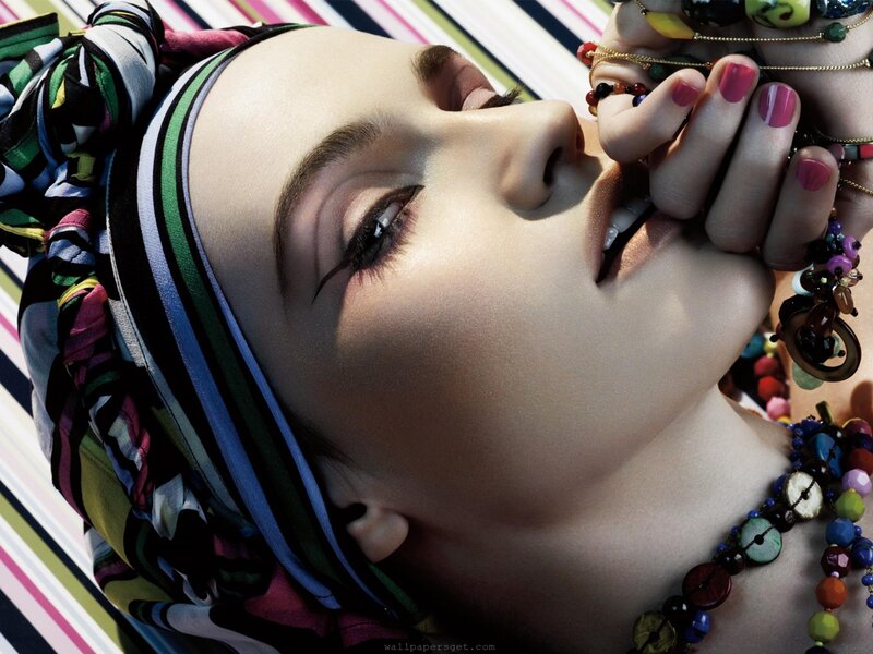 woman with colorful headwrap