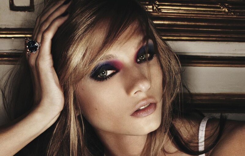 Woman with Colorful Makeup — Brown, Dramatic