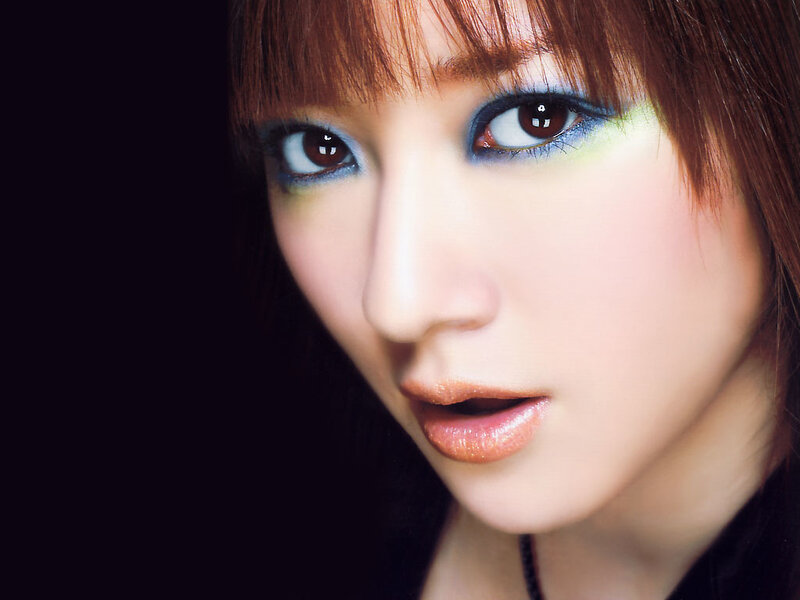 Woman with Colorful Makeup — Brown
