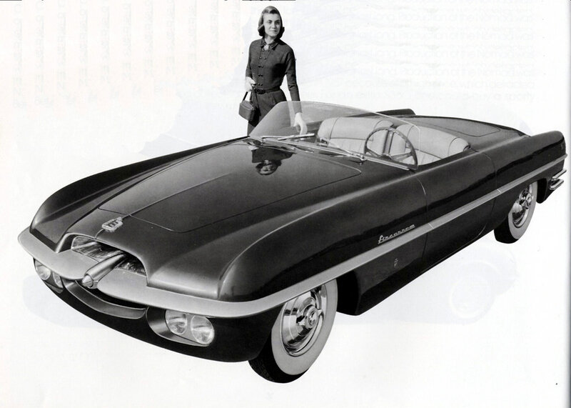 Woman with Concept Car — Black