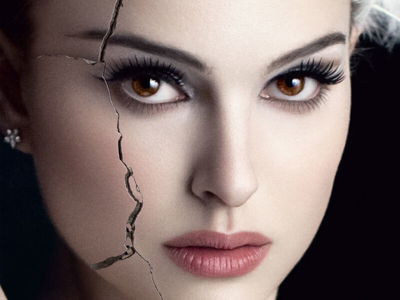 woman with cracked face